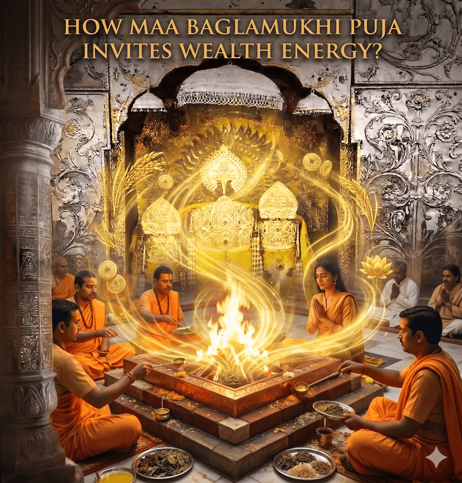 How Maa Baglamukhi Puja Invites Wealth Energy?